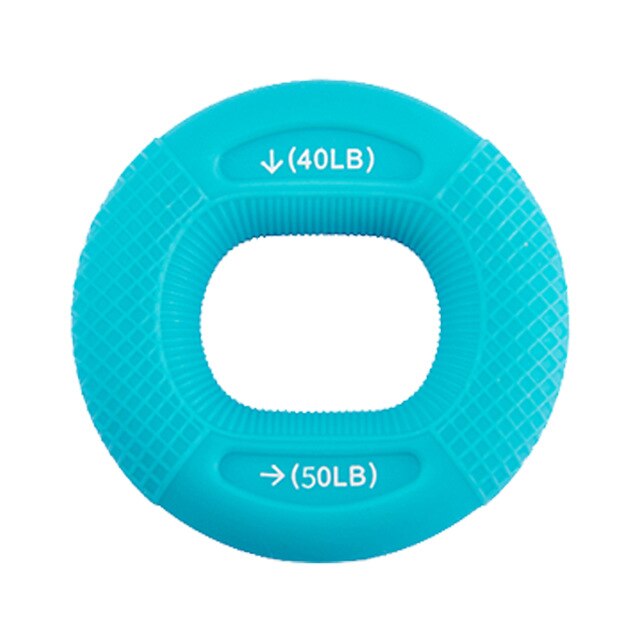 Handgreep Strengthener Siliconen Grip Ring Grip Exerciser 2 Sterktes In Een Voor Arm Spier Training Revalidatie Fitness: Blauw