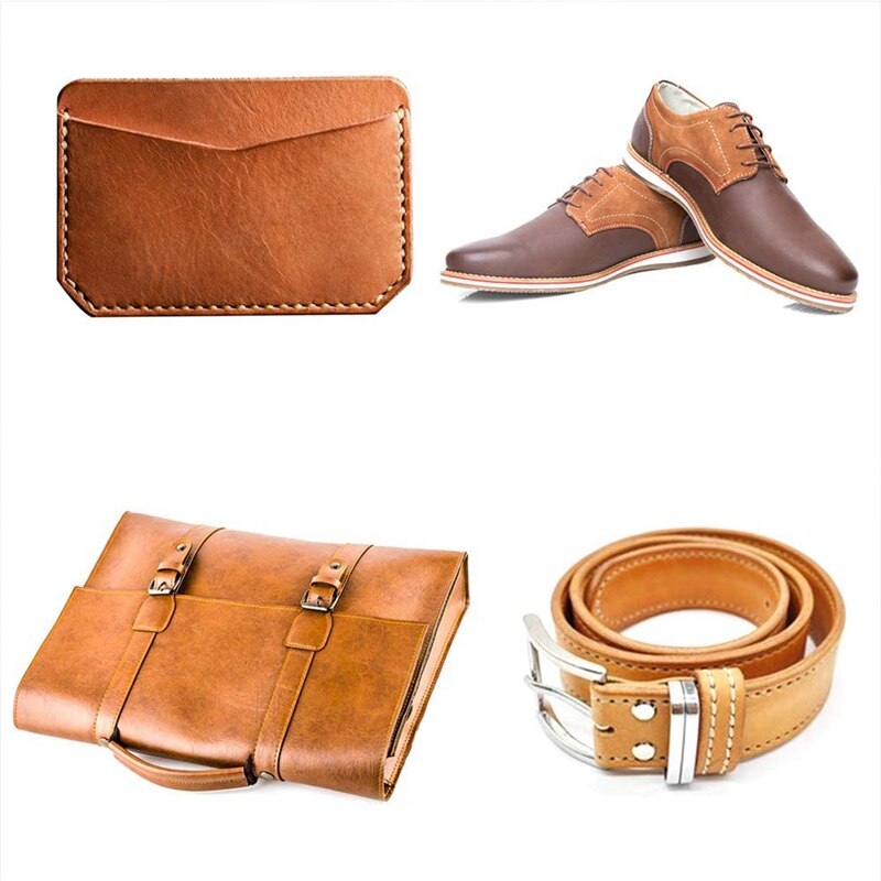 JEYL 1/2/4/6 Prong DIY Diamond Lacing Stitching Chisel Set & Leather Wood Slicker Burnisher for DIY Leather Craft Kits