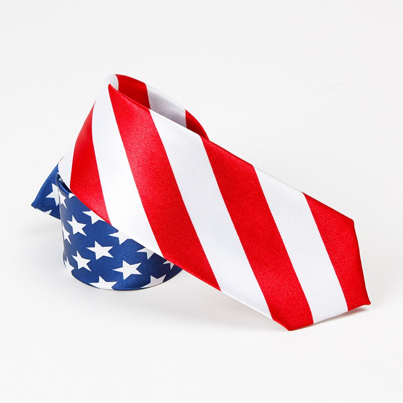Polyester seide druck Amerikanische flagge beliebte edle business männer krawatte