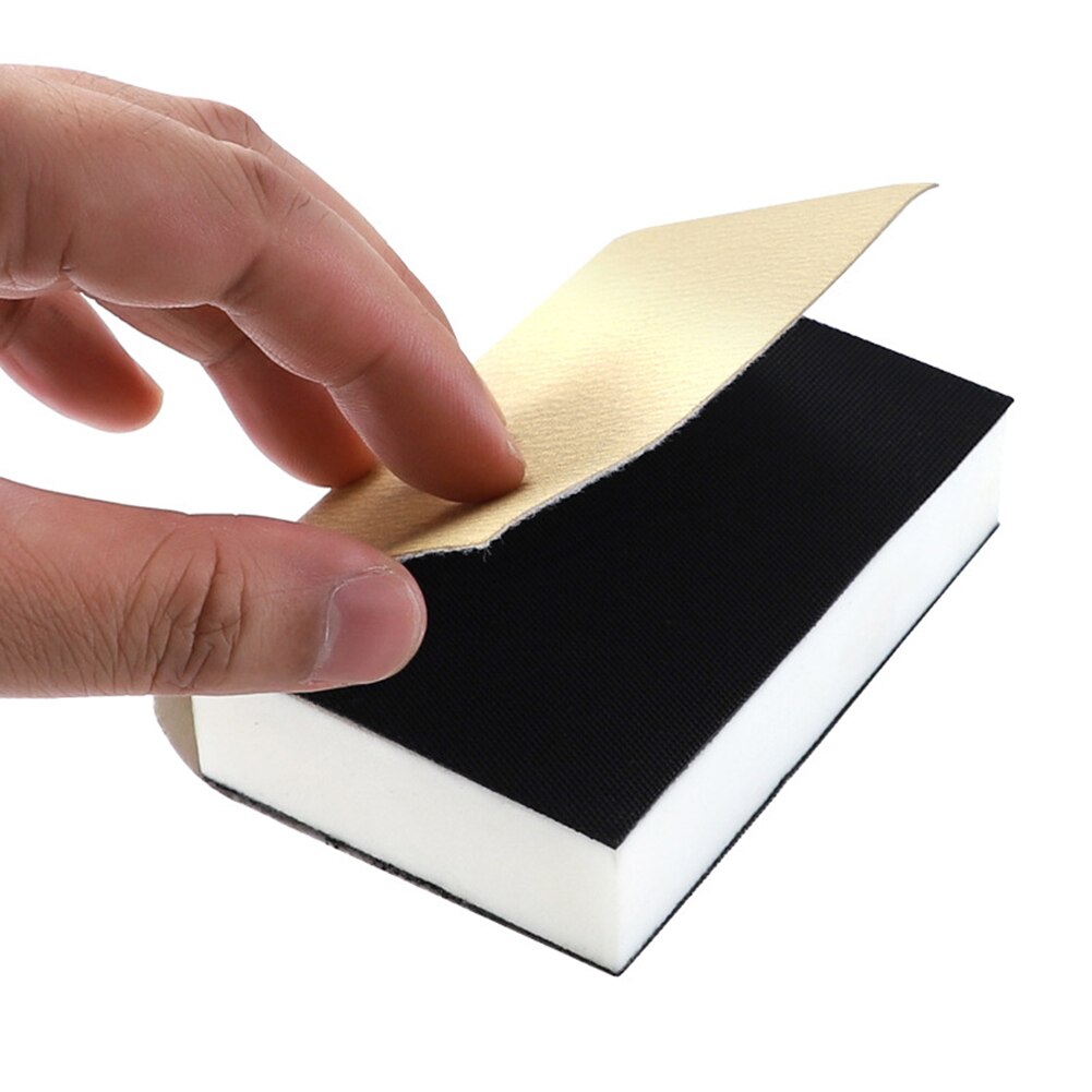 Disc Sandpaper Wet Dry Flocking Sanding Sponge Self-adhesive Polishing Grinding Yellow Sand Paper Dry Grinding Tool
