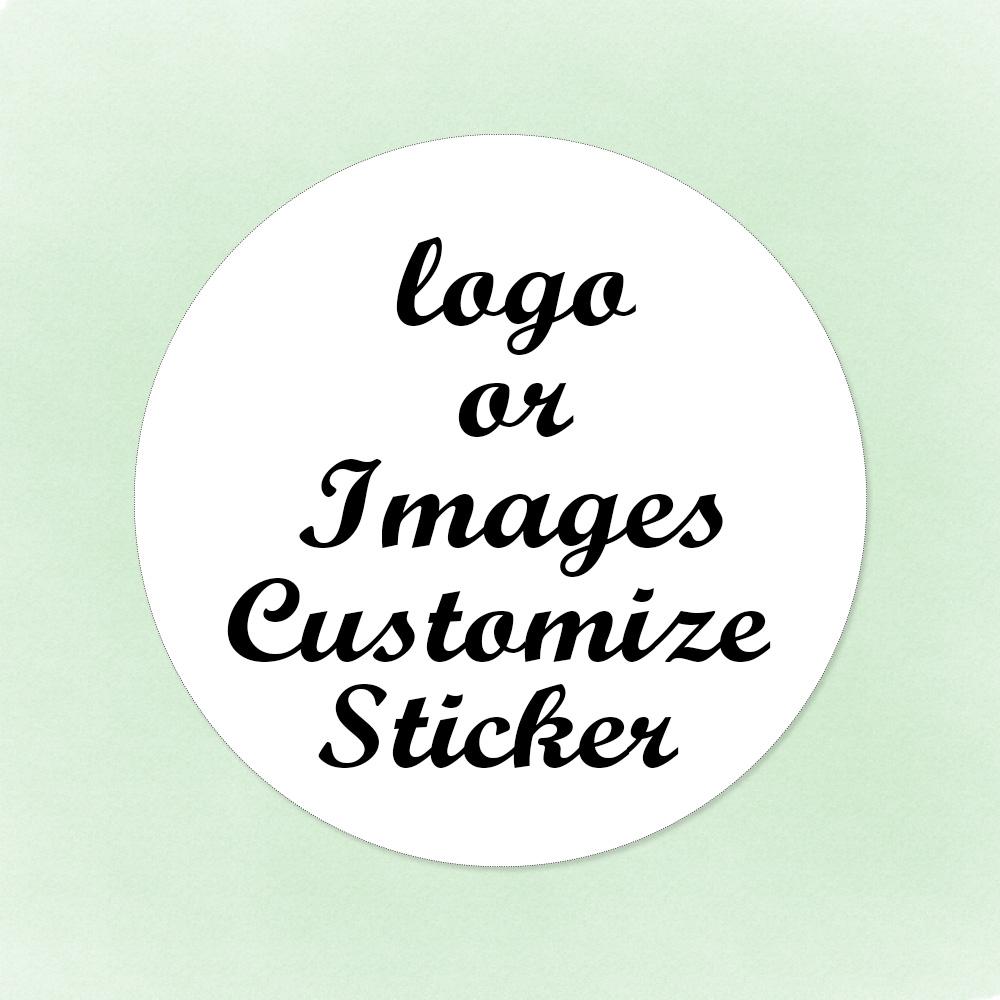 100 Stück individuelle runde Aufkleber, DIY-Siegelaufkleber, personalisierbares Logo, mehrere Stile, Hochzeit, Geburtstag, weiß, individuelle Produkte