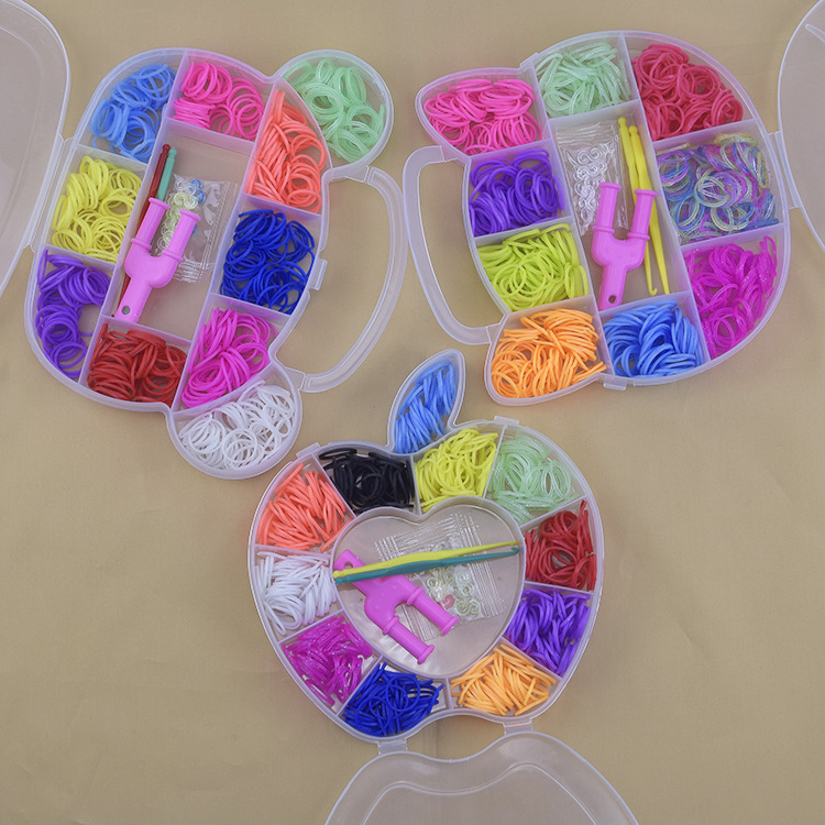 Loom elastiekjes armband voor kinderen of haar rainbow rubber loom bands maken geweven armband DIY speelgoed Kerstcadeau