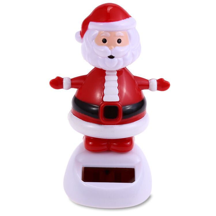 Di natale A Tema Solar Powered Danza Babbo natale Oscillante Bobble Giocattoli Della Novità Car Decor Danza Solare Giocattolo Per Bambini Regalo Di Natale