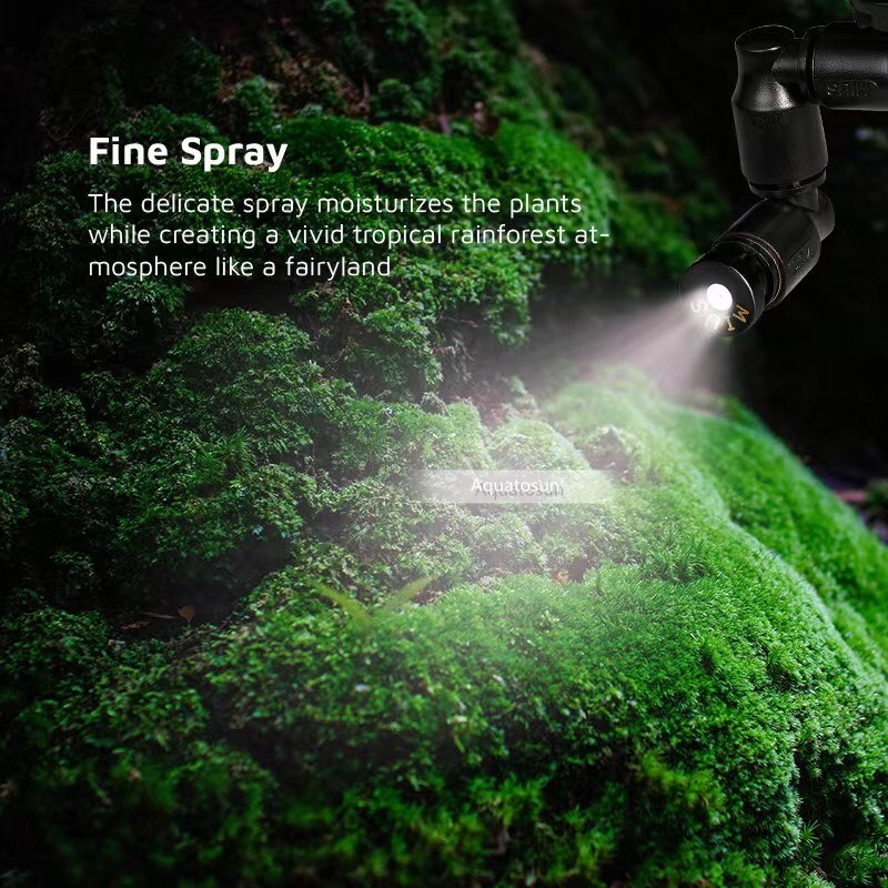 Reptil terrario niebla de pulverización Sistema de la selva tropical del tanque rociador niebla Kit con temporizador camaleón tanque humidificador con la pantalla táctil de Ajuste