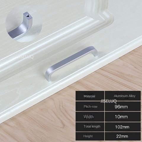 Moderne garderobehåndtak 64mm/96mm/128mm/160mm/192mm solide/hule aluminiumshåndtak kjøkkenmøbelhåndtak skuffhåndtak: Mørk grønn