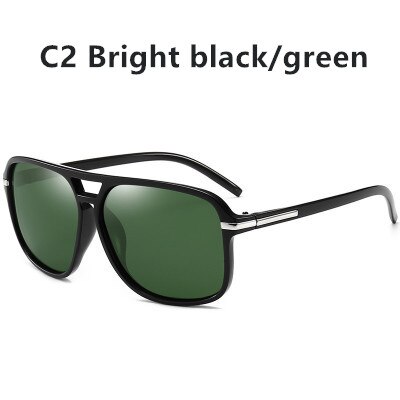 Gafas De sol polarizadas De estilo cuadrado para hombre, lentes De sol polarizadas con gradiente para conducir, Vintage De , para pescar y acampar,: C2