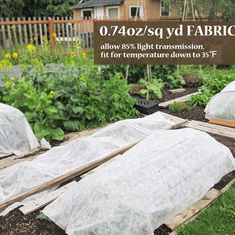 9m plantebetræk frostbeskyttelse, havestof plantebetræk, velegnet til vinterplanter frost/sol- og støvtæt
