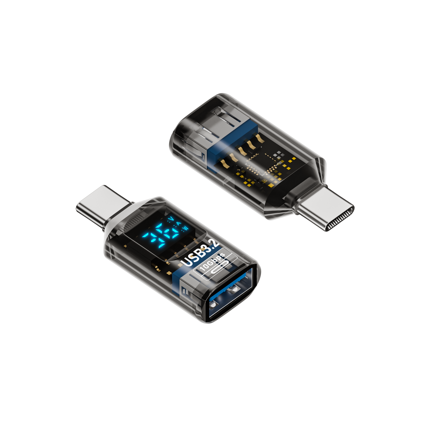 NNBILI USB 3.2 Digital Display Adapter 10Gbps USB Male TO USB Female adapter Fast Charging Data USB C Adapter For Laptop: green