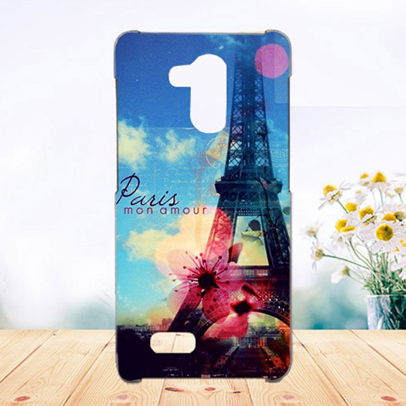 Soft Tpu Phone Case For BQ BQ-5516L Twin Cases Silicone Painted Wolf Rose Eiffel Fundas Sheer For BQ BQ-5516L Twin Back Cover: c063