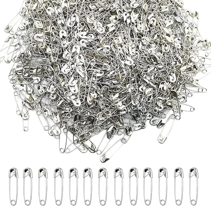 100/50 Uds alfileres de seguridad 19/22/27/32/38/45/55mm alfileres de seguridad de acero niquelados resistentes a la oxidación para manualidades de tela etiqueta colgante de ropa: XXL / Gris oscuro