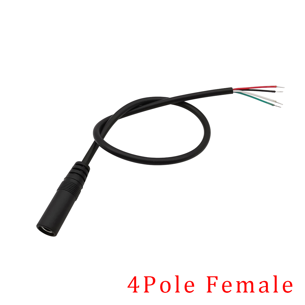Conector macho hembra de 3,5mm, conector de Audio Mono/estéreo, Cable de extensión de auriculares de Audio de 3,5mm y 2/3/4 polos, Cable de reparación DIY de 30CM: Castaño / 5-9 Unids