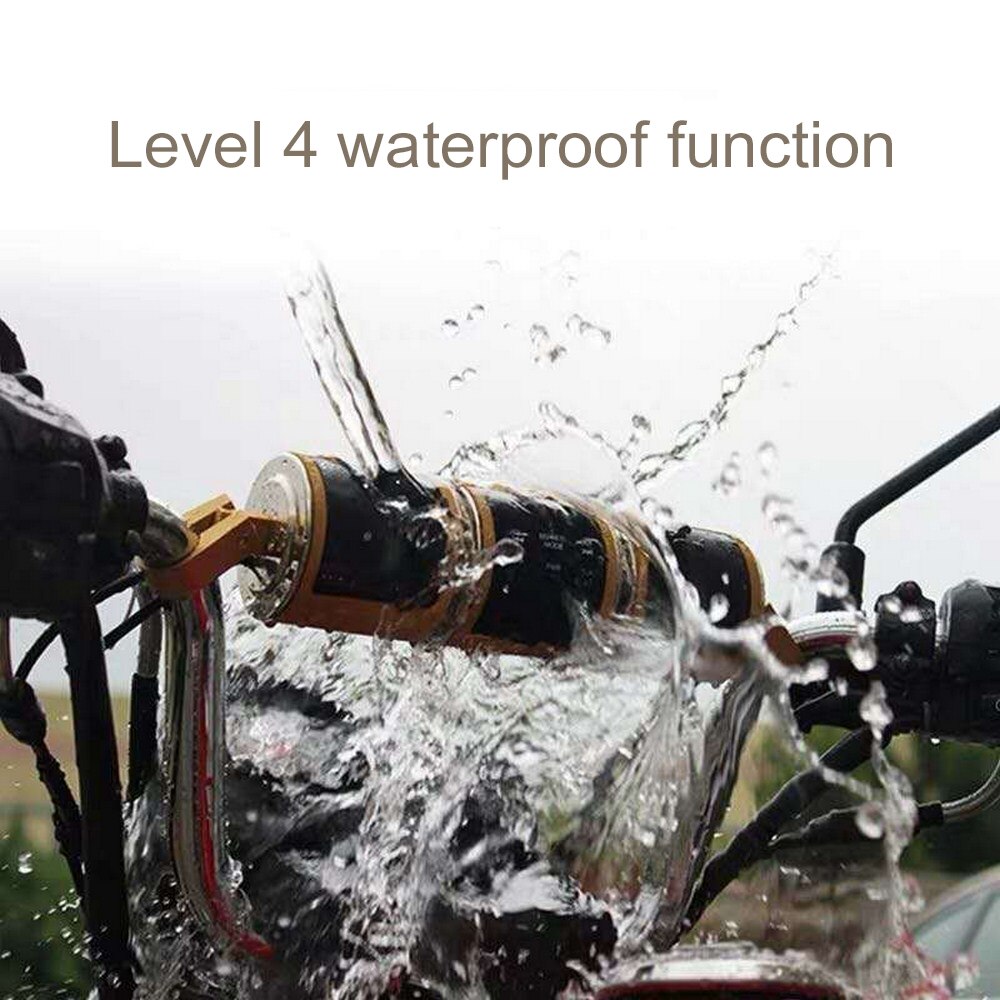 Motorfiets Bluetooth Speaker MP3 Bluetooth Muziekspeler Waterdichte Motorfiets Stereo Speaker Verstelbare Led Scherm