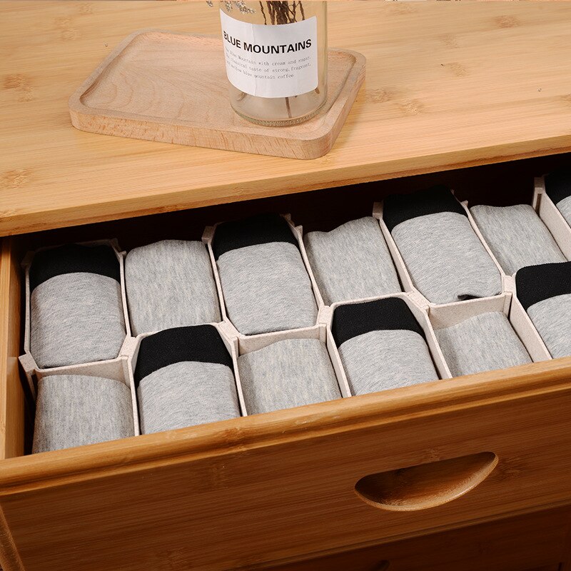 6pcs Stationery Storage Drawer Kitchen Dividers Tool Box Desktop Organizer System Desktop Underwear Under Desk Makeup for Socks