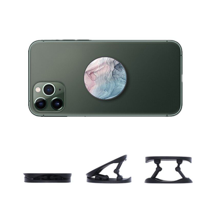Soporte para teléfono móvil Xiaomi Redmi, accesorio Flexible de pintura con tinta de mármol degradado, agarre para anillo de dedo: B002