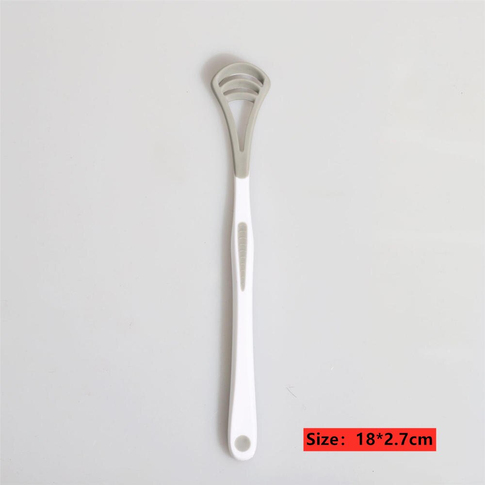 6 Colors Tongue Scraper Tongue Cleaner Handle Tongue brush Plastic Scraper Tounge Oral Mouth Hygiene Dental Care: C1