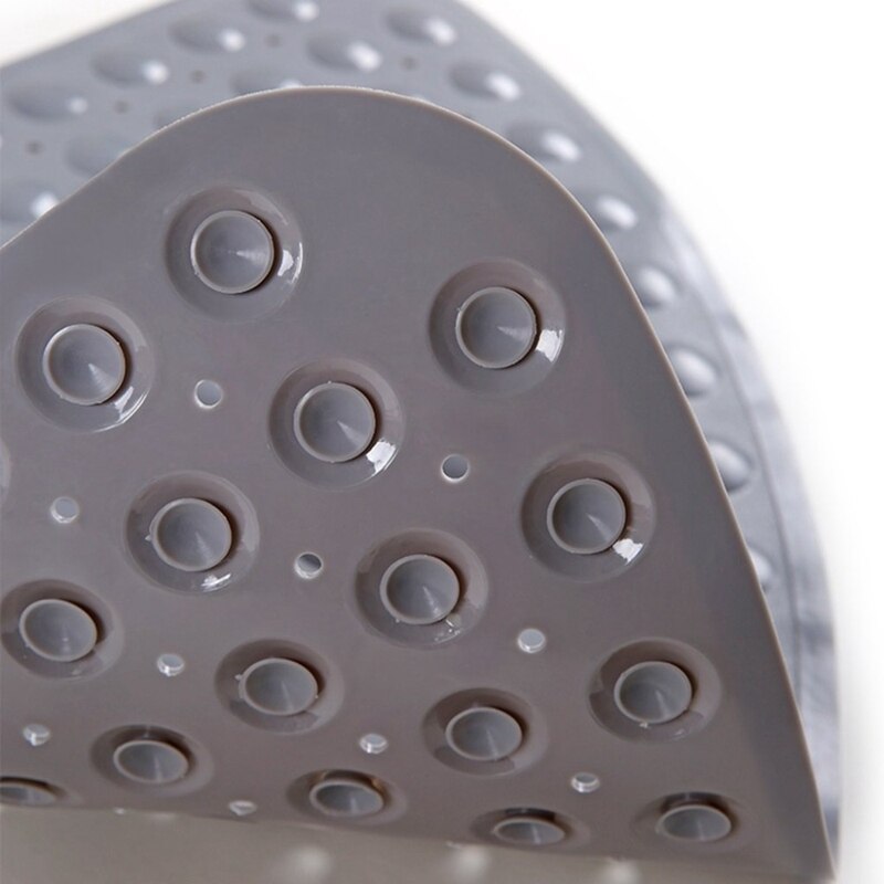 Hoek douchemat sector rubber antislip kwadrant badmat antibacterieel zuigend voor douchebak antislip badmat 54 x 54cm