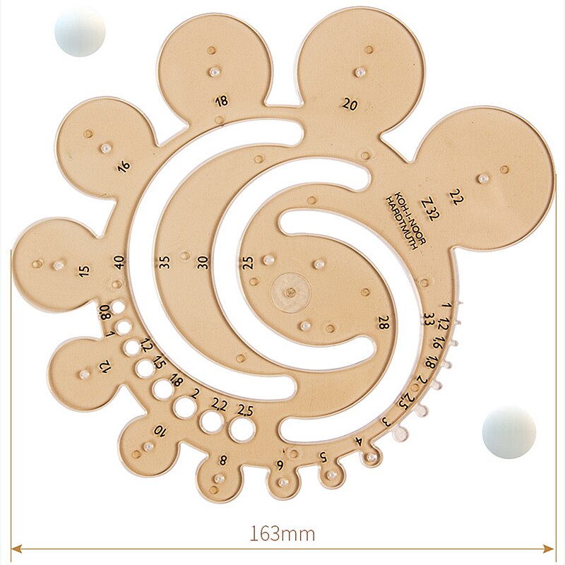 Radius ruler Surveying And Mapping Drawing Tools Foot Ten Kinds Of Style Multipurpose Template Ruler
