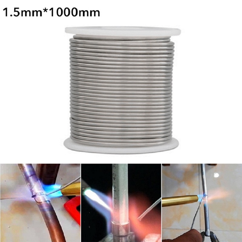 Aluminum Welding Brazing Wires 1.5/2MM Low Temperature Wire Solder Cored No Need Solder Powder 1000/2000/3000/5000mm