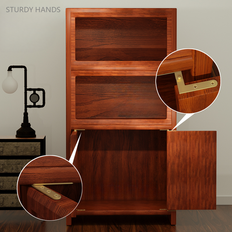 2 sets of brass upper and lower pivot hinges retro redwood door one line invisible hinge Woodworking Furniture Hinge