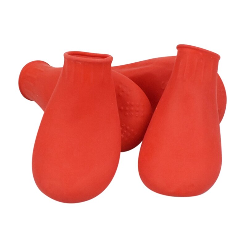 Huisdier Rubber Laarzen Sokken Voet Cover Waterdichte Regen Schoenen Antislip Outdoor Puppies Multcolor Schoenen Pet Poot Protectors Pak van 4pcs