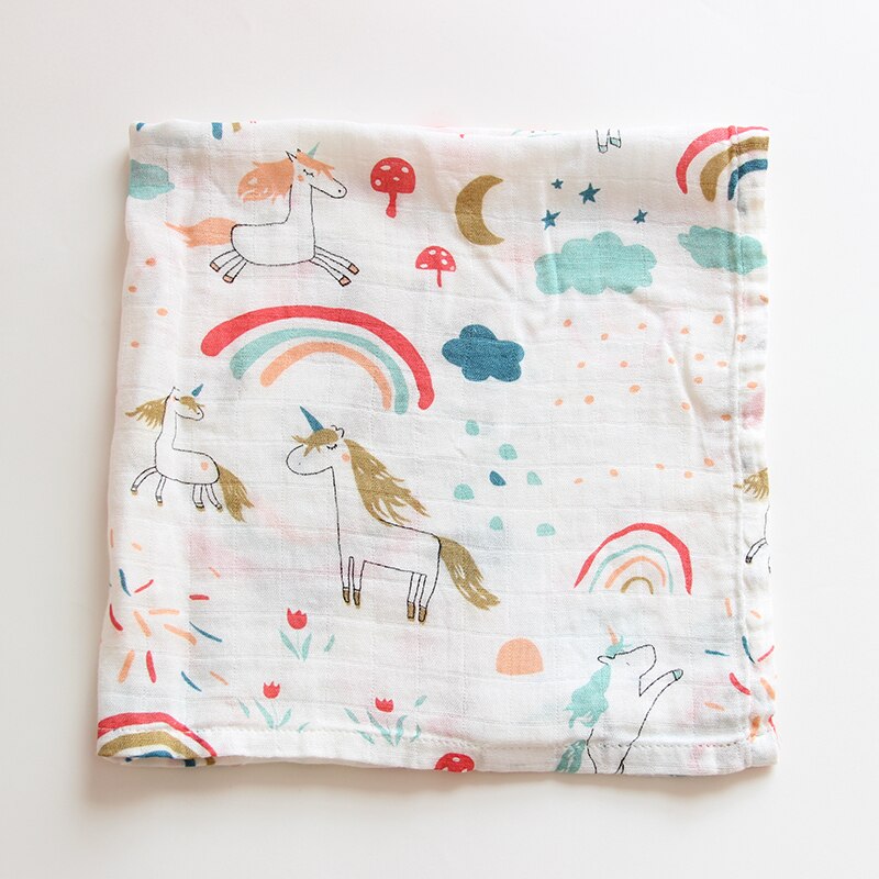 60*60 muslin bomull babyfilt swaddle mjuk tecknad wrap swaddle scarf multifunktion haklappar wrap rapa trasor handduk tillbehör