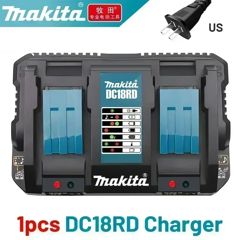 18v batterilader makita original,makita 18v 14.4v 10.8v 4 puertos lithium batteri hurtiglader ,18v makita batteri med lader: Plomme