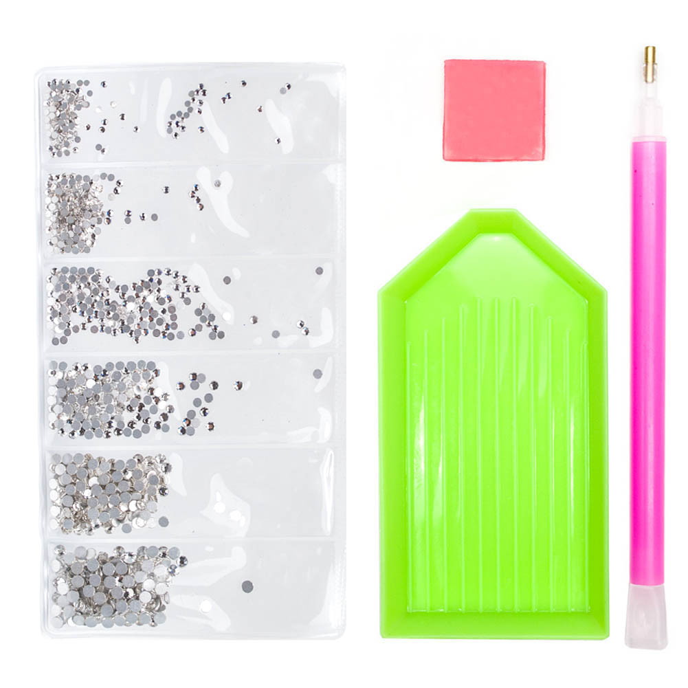 Kristall nail art dekorationer glas strass nagel strass nagel konst strass ädelstenar stenar för naglar tillbehör  tz1002: Tydligt set