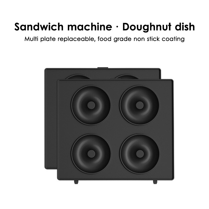 650W Electric Waffles Maker Iron Sandwich Maker Machine Bubble Egg Cake Oven Breakfast Waffle Machine 220V EU Plug: black 3