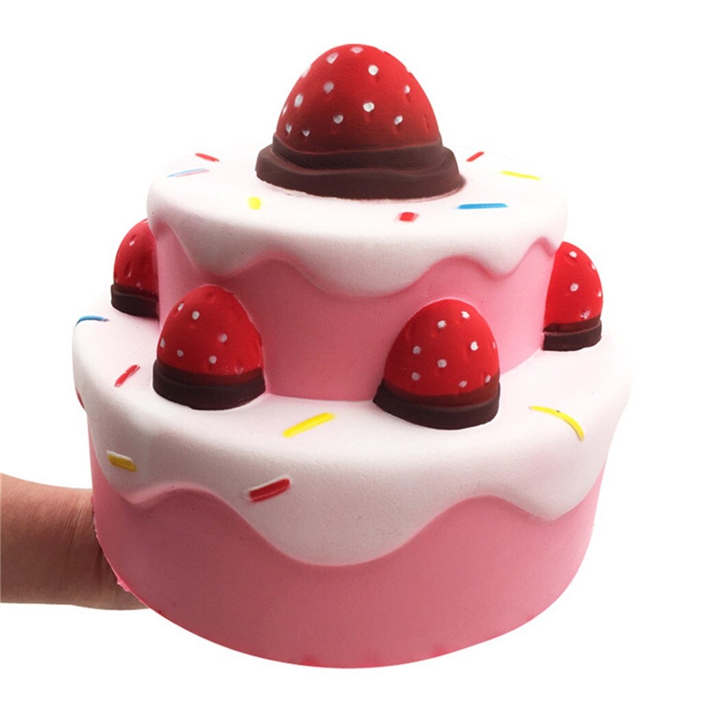 Kawaii Super Erdbeere Kuchen langsam steigend Creme duftend betonen Linderung Dekompression quetschen Spielzeuge детские игрушки