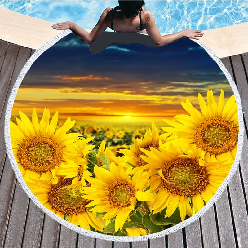 Sunflower Beach Towel