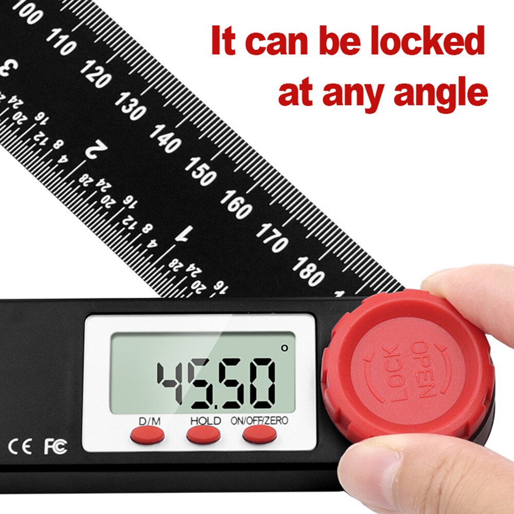 Digital Protractor Angle Ruler Finder Inclinometer Woodworking Electronic Goniometer Protractor Level Ruler Angle Scale Detector
