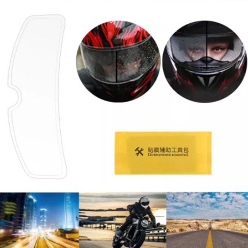 Helmet anti-fog film motorcycle helmet anti-rain film electric car