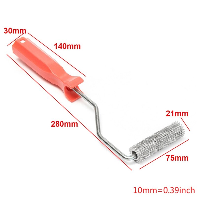 75X21Mm Lamineren Bubble Roller Aluminium Fiberglass Paddle Roller Bubble Roller Tool Kit Comfortabele Handling Tool Fea