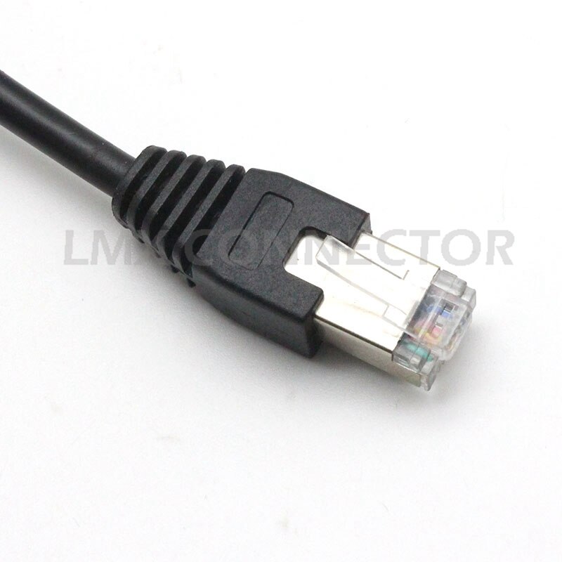 10PCS RJ45 Cable Male to Female 30cm Screw Panel Mount Ethernet LAN Network 8 Pin Extension Cable