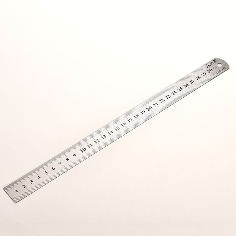 Stainless Steel Metal Ruler Metric Rule Precision Double Sided Measuring Tool 30cm