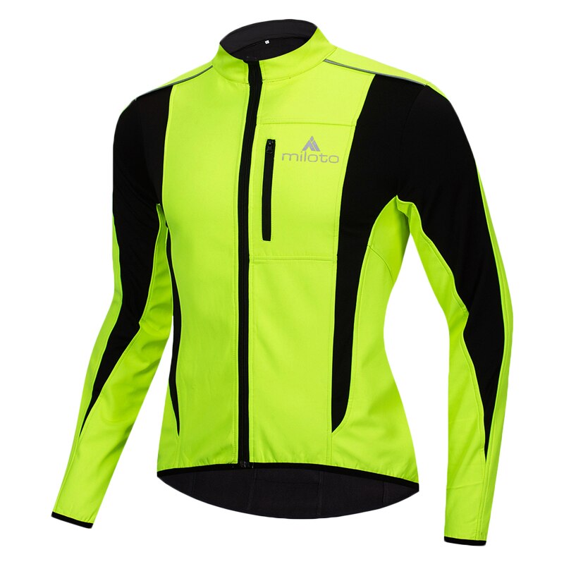 Herrcykeljacka utomhuscykling vandringsjacka fleece softshelljacka vindjacka vattentäta jackor regnjacka: P012- gröna / M