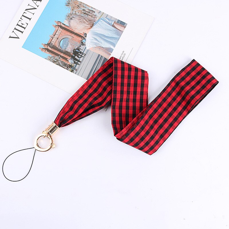 Mobile silk Lanyard neck strap for key card phone string kawaii wrist strap hand key cord necklace phone holder rope: 13