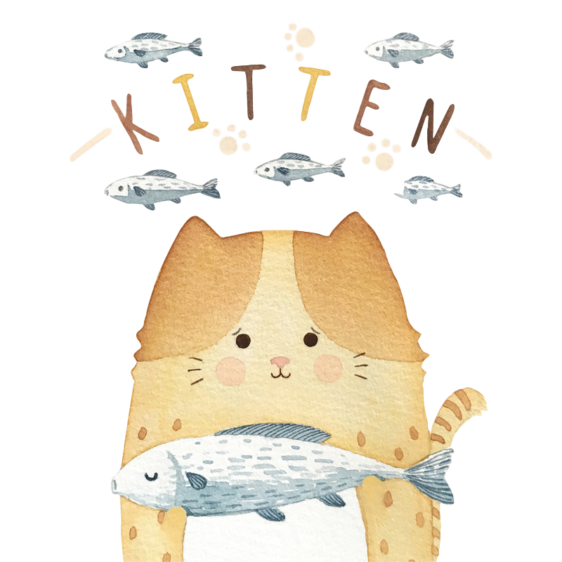 Tre rater kat wallsticker sød killing til børneværelse dekoration hjem gør-det-selv tilbud toiletklistermærker kat sjove bilklistermærker: C264 / Højde 30cm