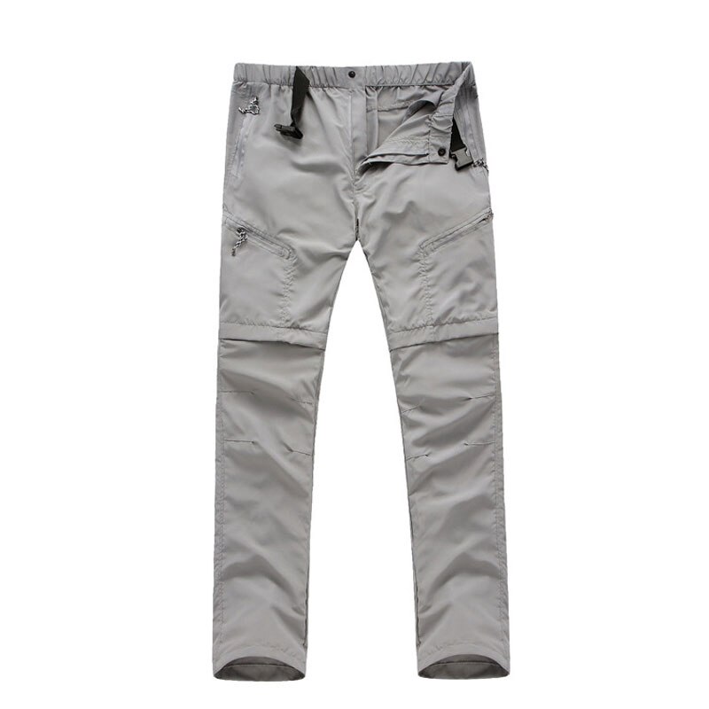 Outdoor sneldrogende Dunne Broek voor Mannen Vrouwen Ademend Afneembare Shorts W/Onzichtbare Zip Wandelen Vissen Zomer Herfst lange Broek