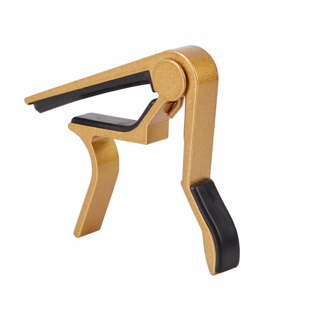 Gitaar Capo Quick Change Clamp Key Akoestische Klassieke Gitaar Capo Voor Tone Aanpassen Aluminium Legering Metal: Yellow