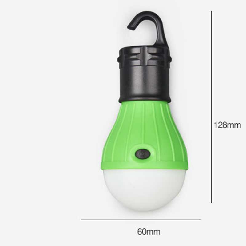 1pc campinglampor led-lampa batteridriven tältljuskrok ficklampa tältlampa 5 färger hänglampa bärbar lykta