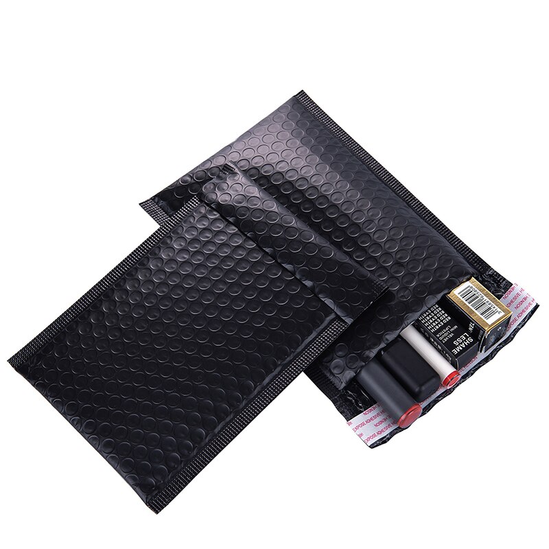 100Pcs Matte Black Bubble Mailer Plastic Film Bubble Envelopes Padded Envelope Shockproof Packaging Bag