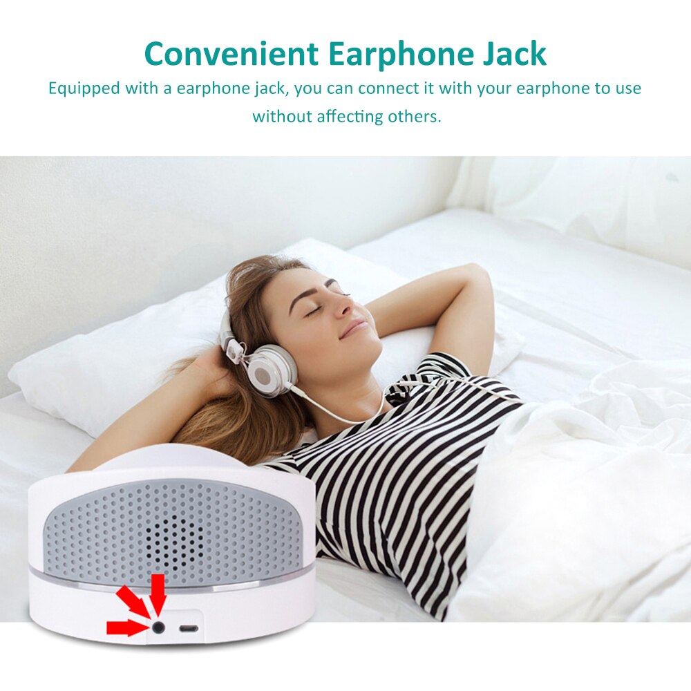 White Noise Sleep Therapy Device Sound Relaxation Machine Sleeping Helper Insomnia Physiotherapy Instrument Sleep Helper