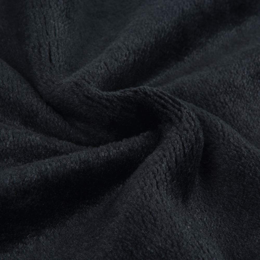 Sinland Washable Microfiber Facial Cloth Washcloth Soft Reusable Fiber Makeup Remover Cloth 4 Pack 12Inx12In Black