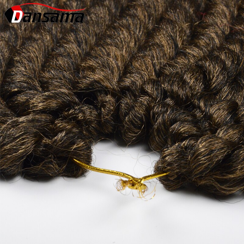 Dansama Senegalese Twist Crochet Hair Extensions twist hair Natural False Hair Locs 14 Inch 12 Strands Blonde Ombre