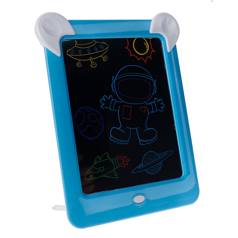 3D Magic Light Up Tekening Pad Kinderen Tekentafel Puzzel Licht Boord Kinderen Hersenen Ontwikkeling Speelgoed Puzzel Tekening: Blauw
