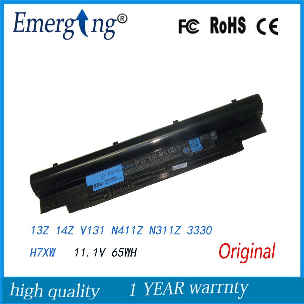 Original Laptop Battery for Dell Inspiron N311z N411z Vostro V131 V131D V131R 268X5 JD41Y