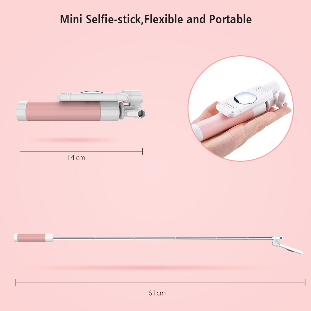 Bâton de Selfie filaire FLOVEME pour iPhone 6 6 s Plus 5 s SE pour Samsung Huawei Android téléphone portable pliable trépied miroir Selfie bâtons