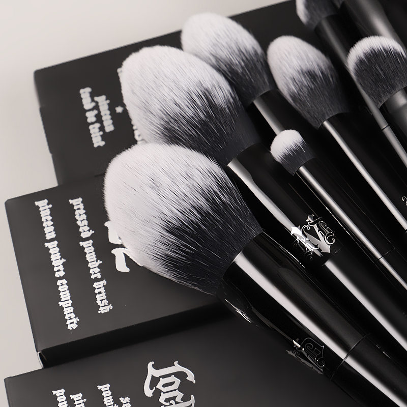 Kat Von D-brocha de maquillaje para base, colorete, resaltador, corrector en polvo, brocha para esculpir sombra de ojos, brochas de maquillaje de KVD