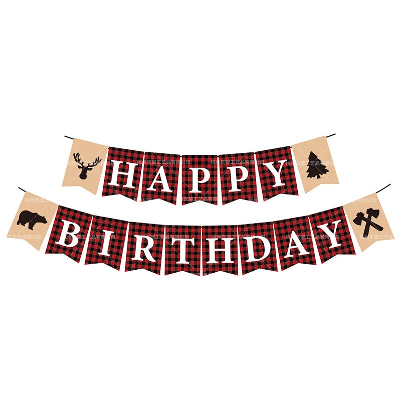 Jungle Party Animal Glitter Paper Banner Garland Flags Baby Shower Cake Topper Banners Safari Theme Birthday Party Decor xx51: bear happy